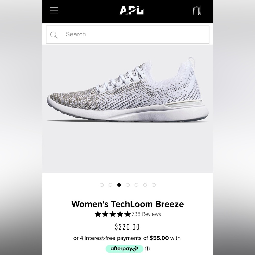APL TechLoom Knit Sneakers in Black and Cream